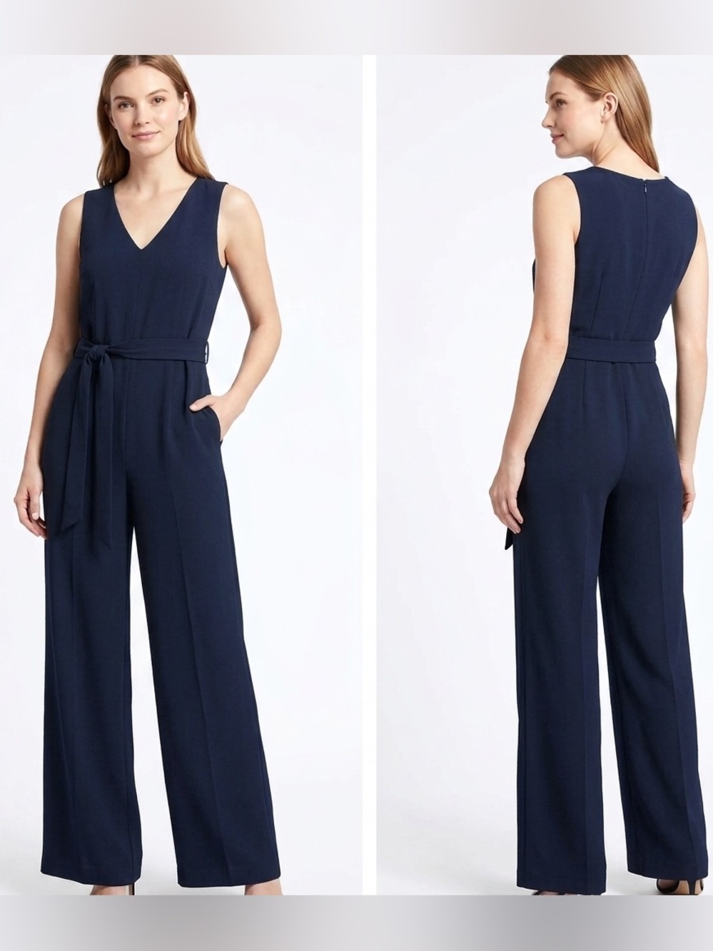 Navy Jumpsuit Banana Republic Size 6. Polyester
